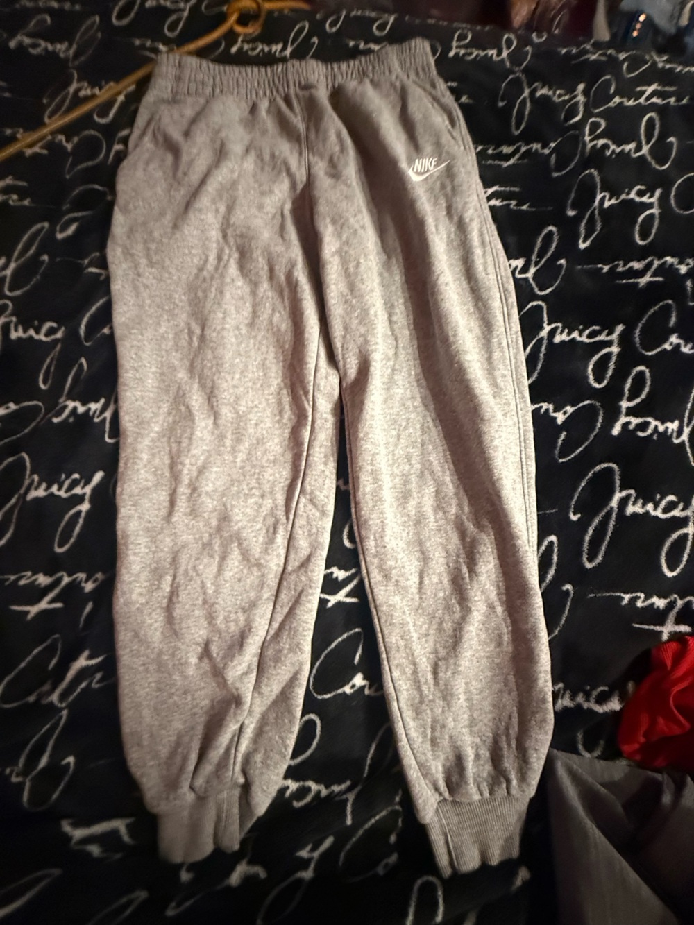 Nike Gray Cozy Fleece Track Joggers